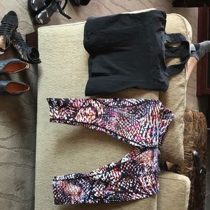 LuluLemon tank top and leggings outfit